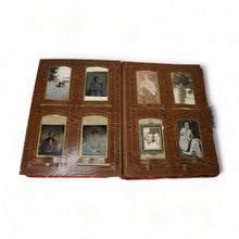 Load image into Gallery viewer, Large Victorian Era Photo Album with CDV Cabinet Card & Tintype Photos