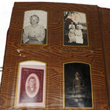 Load image into Gallery viewer, Large Victorian Era Photo Album with CDV Cabinet Card & Tintype Photos