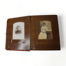 Load image into Gallery viewer, Large Victorian Era Photo Album with CDV Cabinet Card & Tintype Photos