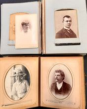 Load image into Gallery viewer, Two Photo Albums 71 Total Images Cabinet Card CDV Tintype
