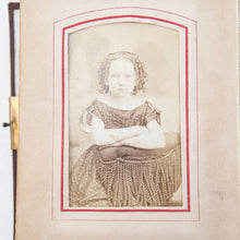 Load image into Gallery viewer, Small Photo Album + 29 CDVs Ohio Illinois 1860s 1870s