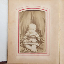 Load image into Gallery viewer, Small Photo Album + 29 CDVs Ohio Illinois 1860s 1870s