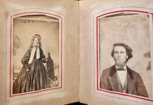 Load image into Gallery viewer, Small Photo Album + 29 CDVs Ohio Illinois 1860s 1870s