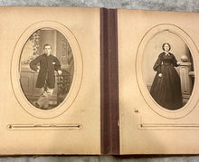 Load image into Gallery viewer, Civil War Era Album CDV Photo New York NJ PA 1860s 1870s Gem Tintype Mourning
