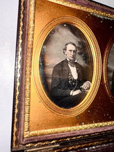 Load image into Gallery viewer, Broadbent Stereo Daguerreotype in Mascher Viewing Case 1/4 Case Philadelphia