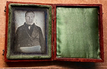 Load image into Gallery viewer, Very Early 1840s 1/9 Daguerreotype Man in Masonic Sash