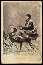 Load image into Gallery viewer, Snow Scene ID'd Civil War Confederate Vet in Saint Louis Missouri Dated 1881