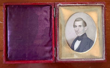 Load image into Gallery viewer, MINIATURE 1830s PORTRAIT OF ALLEN WALKER OF GEORGIA & SON POSS. JOHN WOOD DODGE