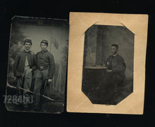 Load image into Gallery viewer, Civil War Soldiers Camp Scene ID'd Possible 124th NY Infantry Wounded in Action