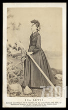 Load image into Gallery viewer, RARE IDA LEWIS LIGHTHOUSE KEEPER HERO NEWPORT RI / CDV PHOTO 1869