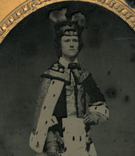 Load image into Gallery viewer, RARE Half Plate 1850s Ambrotype SHAKESPEAREAN STAGE ACTOR In Costume - Famous?