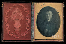 Load image into Gallery viewer, 1/4 MA Root Dag of Old Man Holding Cane Born in 1700s