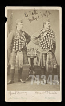 Load image into Gallery viewer, Very Rare CDV Photo of Scotland STRONGMEN & Athletes DINNIE & FLEMING