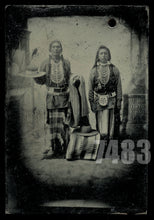 Load image into Gallery viewer, Rare & Amazing Native American Indians Tintype from the 1800s