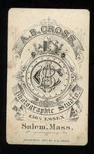 Load image into Gallery viewer, Young Murder Victim Josie Langmaid - 1875 CDV Photo Salem Massachusetts Studio