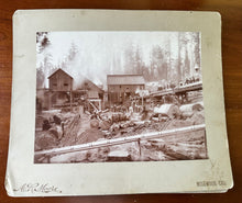 Load image into Gallery viewer, Lot of 5 Rare Antique Logging Photos Sequoia National Forest 1890s