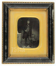Load image into Gallery viewer, Rare HALF PLATE 1850s Ambrotype of a SEA Ship CAPTAIN in Period Wall Frame