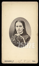 Load image into Gallery viewer, RARE CDV of Elizabeth Richards Tilton Journalist Suffragist 1800s Photo