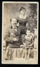 Load image into Gallery viewer, Unusual CDV of Man with No Legs & His Family - Victorian Sideshow Photo