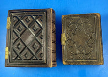 Load image into Gallery viewer, Two Empty 1860s Leather Photo Albums for CDVs & Tintypes