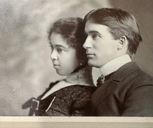 Load image into Gallery viewer, Rare Interracial Marriage Man & Wife Hillsboro Texas Cabinet Photo ID'd