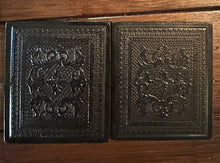Load image into Gallery viewer, 1/6 Ambrotype Woman Wearing Mourning Hair Bracelet? Brass Mat 1850s Photo