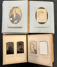 Load image into Gallery viewer, Two Photo Albums 71 Total Images Cabinet Card CDV Tintype