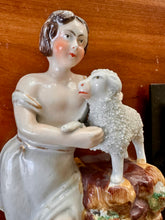 Load image into Gallery viewer, VERY RARE SET! Daguerreotype of Little Girl PLUS Original Statue Antique Photo