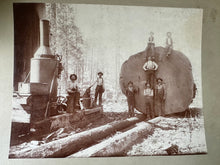 Load image into Gallery viewer, RARE Amazing Lot of 5 Antique Logging Photos Sequoia National Forest 1890s