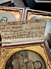 Load image into Gallery viewer, Lot Clark Family Antique Photos Tintypes Ambrotype ID'd 1860s Civil War Vet