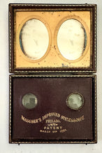 Load image into Gallery viewer, Broadbent Stereo Daguerreotype in Mascher Viewing Case 1/4 Case Philadelphia