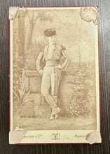 Load image into Gallery viewer, Rare Female Bullfighter Matador Mexico 1890s Antique Cabinet Photo Mexican
