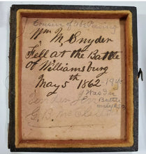 Load image into Gallery viewer, ID'd KIA Civil War Soldier Holding Photo 1860s PIP Rare Mourning Zouave Original