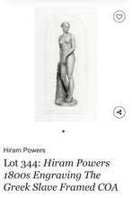 Load image into Gallery viewer, 1840s Daguerreotype Greek Slave Sculpture, Hiram Powers Antique Art Rare Photo