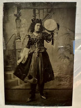 Load image into Gallery viewer, Woman Wearing Gypsy Costume ID'd 1800s Photo PETRICK Surname Antique