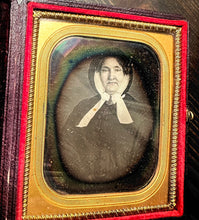 Load image into Gallery viewer, ID'd Woman 1/6 Daguerreotype Woman in Mourning Elizabeth Custis Teackle Wallis