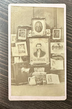 Load image into Gallery viewer, Illinois Photographer JV Hoyer Advertising CDV Photo W Camera Josh Billings Rare
