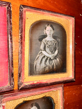 Load image into Gallery viewer, Lot 1840s Daguerreotype Photos Father & Two Daughters
