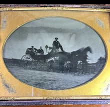 Load image into Gallery viewer, Full Whole Plate Ambrotype Victorian People at Niagara Falls 1850s Rare
