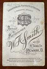 Load image into Gallery viewer, ID'd Baseball Player in Uniform with Mask 1890s Cabinet Card Newark Ohio