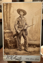 Load image into Gallery viewer, Cowboy Sharpshooter Holding Rifle Pawnee Bill Wild West Show Antique Photo 1800s