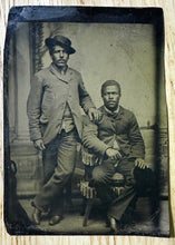 Load image into Gallery viewer, African American Men from Georgia Antique Tintype Photo 1800s Original Black