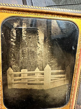 Load image into Gallery viewer, Rare Large 1850s Ambrotype of a Wooded Cemetery / Graveyard