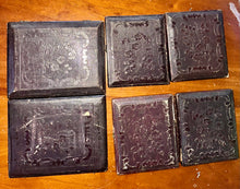 Load image into Gallery viewer, Lot 1840s Daguerreotype Photos Father & Two Daughters