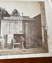 Load image into Gallery viewer, Rare Original CDV Railway Camp in Utah 1860s