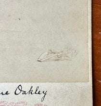 Load image into Gallery viewer, Autographed Cabinet Card of the Famous Annie Oakley