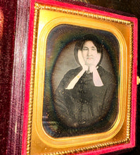 Load image into Gallery viewer, ID'd Woman 1/6 Daguerreotype Woman in Mourning Elizabeth Custis Teackle Wallis