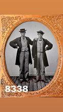 Load image into Gallery viewer, Awesome Half Plate Tintype of Brothers, 1860s / Civil Are Era Photo