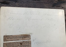 Load image into Gallery viewer, Lowther Family Lot Large 9" x 7" Imperial Photo & Mourning Card + Dog & Obituary