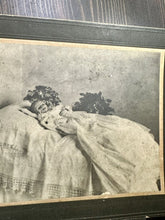 Load image into Gallery viewer, 2 Post Mortem Photos of ID'd Baby JOHN HARRISON 2 MONTHS OLD DIED CANADA 1903
